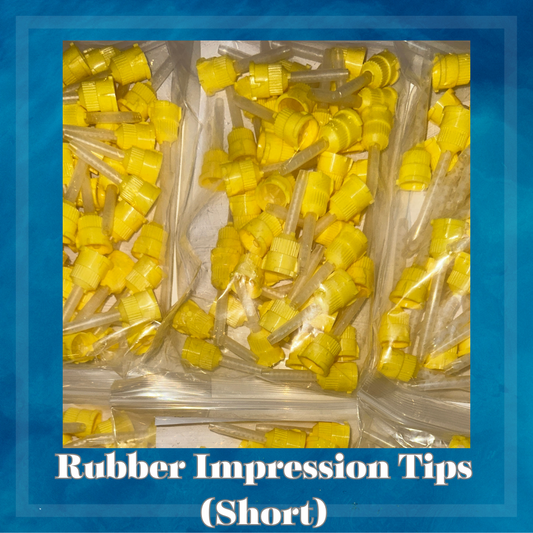 Rubber Impression Tips / Yellow Tips (New Version- Shorter Tips)